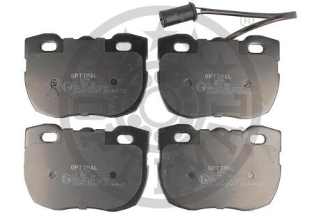 Комплект гальмівних накладок, дискове гальмо Optimal BP-09695