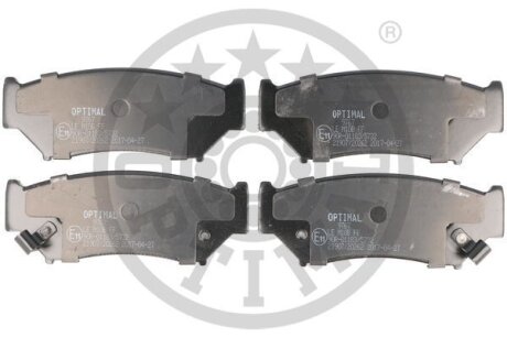 Комплект гальмівних накладок, дискове гальмо Optimal BP-09767