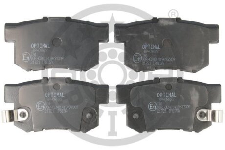 Комплект гальмівних накладок, дискове гальмо Optimal BP-09823
