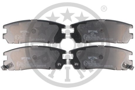 Комплект гальмівних накладок, дискове гальмо Optimal BP-09828