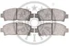 Комплект гальмівних накладок, дискове гальмо Optimal BP-09829 (фото 2)