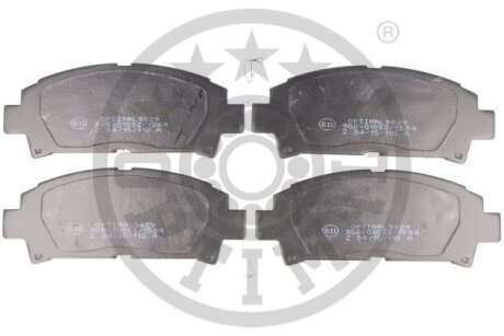 Комплект гальмівних накладок, дискове гальмо Optimal BP-09829