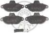 Комплект гальмівних накладок, дискове гальмо Optimal BP-09898 (фото 1)