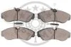 Комплект гальмівних накладок, дискове гальмо Optimal BP-09944 (фото 2)
