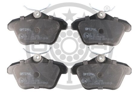 Комплект гальмівних накладок, дискове гальмо Optimal BP-10055