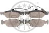 Комплект гальмівних накладок, дискове гальмо Optimal BP-10072 (фото 2)