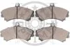 Комплект гальмівних накладок, дискове гальмо Optimal BP-10074 (фото 2)