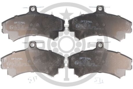 Комплект гальмівних накладок, дискове гальмо Optimal BP-10074
