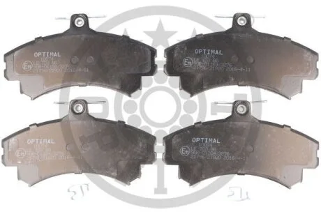 Комплект гальмівних накладок, дискове гальмо Optimal BP-10074