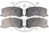 Комплект гальмівних накладок, дискове гальмо Optimal BP-10080 (фото 1)