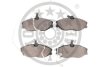 Комплект гальмівних накладок, дискове гальмо Optimal BP-10091 (фото 2)