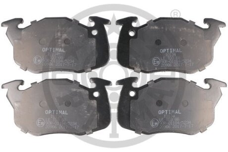 Комплект гальмівних накладок, дискове гальмо Optimal BP-10134