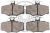Комплект гальмівних накладок, дискове гальмо Optimal BP-10175 (фото 2)