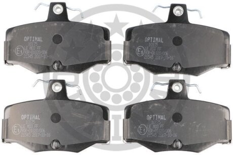 Комплект гальмівних накладок, дискове гальмо Optimal BP-10175