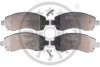 Комплект гальмівних накладок, дискове гальмо Optimal BP-10200 (фото 1)