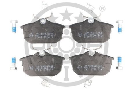 Гальмівні колодки дискові Optimal BP-10208
