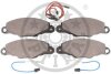 Комплект гальмівних накладок, дискове гальмо Optimal BP-10224 (фото 2)