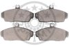 Комплект гальмівних накладок, дискове гальмо Optimal BP-10259 (фото 2)