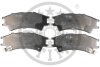 Комплект гальмівних накладок, дискове гальмо Optimal BP-10261 (фото 1)