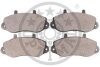Комплект гальмівних накладок, дискове гальмо Optimal BP-10270 (фото 2)