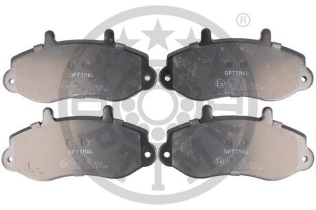 Комплект гальмівних накладок, дискове гальмо Optimal BP-10270