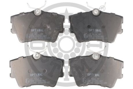 Комплект гальмівних накладок, дискове гальмо Optimal BP-10277