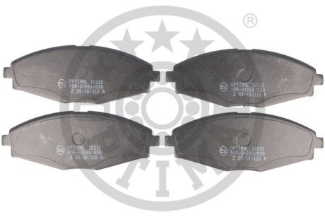 Комплект гальмівних накладок, дискове гальмо Optimal BP-10313