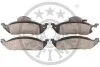 Комплект гальмівних накладок, дискове гальмо Optimal BP-10314 (фото 2)