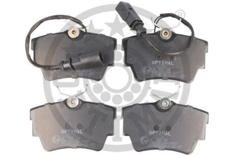 Комплект гальмівних накладок, дискове гальмо Optimal BP-10338