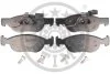 Комплект гальмівних накладок, дискове гальмо Optimal BP-10384 (фото 1)