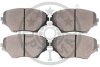 Комплект гальмівних накладок, дискове гальмо Optimal BP-10551 (фото 2)