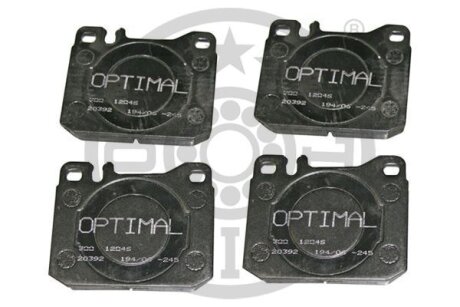 Комплект гальмівних накладок, дискове гальмо Optimal BP-12046