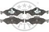 Комплект гальмівних накладок, дискове гальмо Optimal BP-12078 (фото 1)