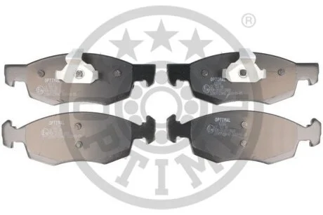 Комплект гальмівних накладок, дискове гальмо Optimal BP-12118