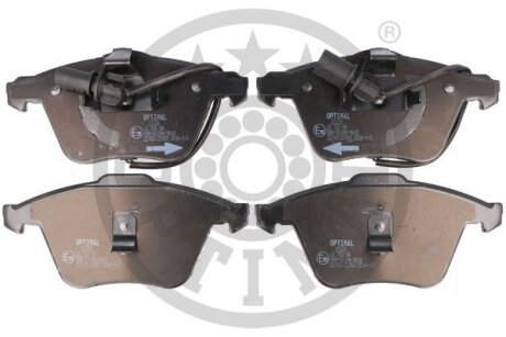 Комплект гальмівних накладок, дискове гальмо Optimal BP-12128