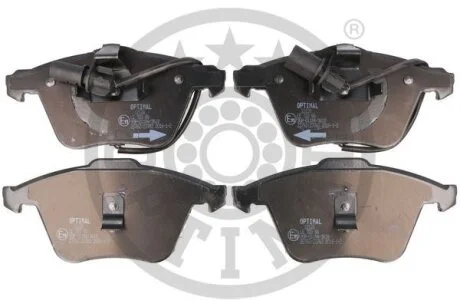 Комплект гальмівних накладок, дискове гальмо Optimal BP-12128