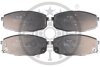 Комплект гальмівних накладок, дискове гальмо Optimal BP-12135 (фото 1)