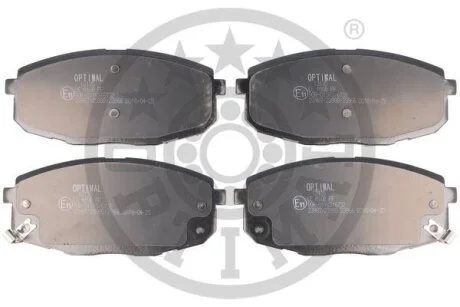 Комплект гальмівних накладок, дискове гальмо Optimal BP-12135