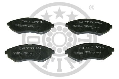 Комплект гальмівних накладок, дискове гальмо Optimal BP-12154