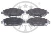 Комплект гальмівних накладок, дискове гальмо Optimal BP-12160 (фото 1)