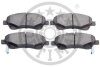 Комплект гальмівних накладок, дискове гальмо Optimal BP-12160 (фото 2)