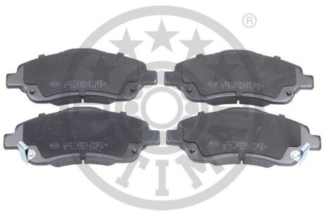 Комплект гальмівних накладок, дискове гальмо Optimal BP-12160