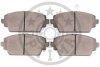 Комплект гальмівних накладок, дискове гальмо Optimal BP-12165 (фото 2)