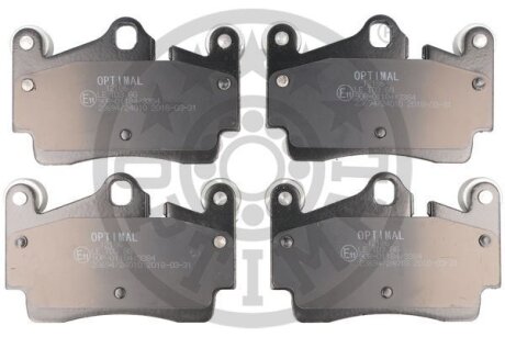 Комплект гальмівних накладок, дискове гальмо Optimal BP-12186