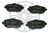Комплект гальмівних накладок, дискове гальмо Optimal BP-12195 (фото 1)