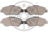 Комплект гальмівних накладок, дискове гальмо Optimal BP-12226 (фото 2)