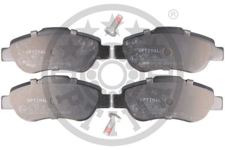 Комплект гальмівних накладок, дискове гальмо Optimal BP-12227