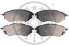 Комплект гальмівних накладок, дискове гальмо Optimal BP-12256 (фото 1)