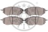 Комплект гальмівних накладок, дискове гальмо Optimal BP-12256 (фото 2)