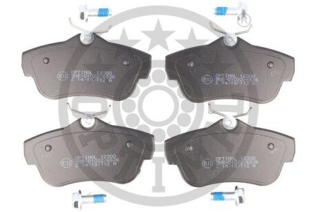 Комплект гальмівних накладок, дискове гальмо Optimal BP-12300